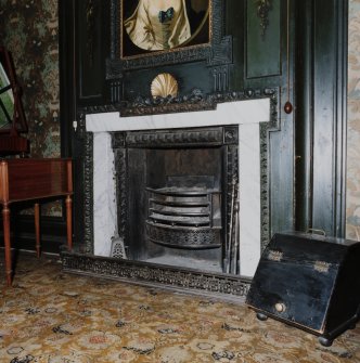 Interior.
Detail of fireplace in the Green bedroom.