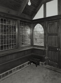 Porch, interior view from North