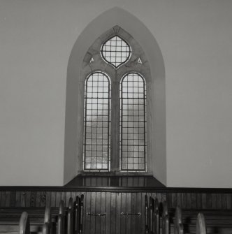 Arched West window, detail