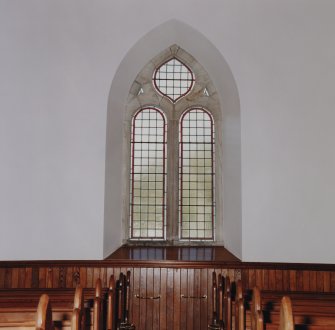 Arched West window, detail