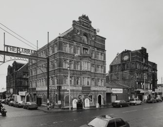 General view from SE showing the two blocks facing onto Bain Street