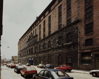 Glasgow, 27-59 James Watt Street, Tobacco Warehouse.
General view of main frontage from North-East.