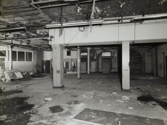 Interior view of Glasgow Herald Building, showing ground floor dispatch room from E.