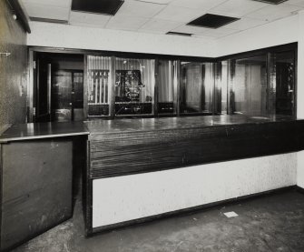Glasgow, 84-86 Craigie Street, Craigie Street Police Station, interior.
General view of front desk from South-East.