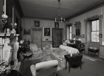 Interior.
View of the W Drawing room from the WNW.