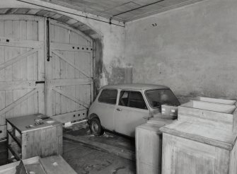 Interior.
View of cart shed.