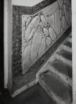 Interior.
Detail of staircase decoration.