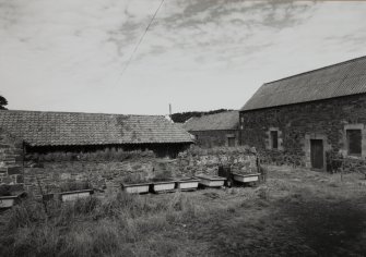 General view of steading courtyard from S.