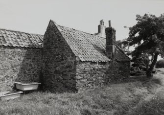 General view of bothy store room from W.