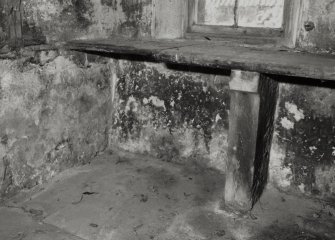 Interior.
View of bench in cold dairy.