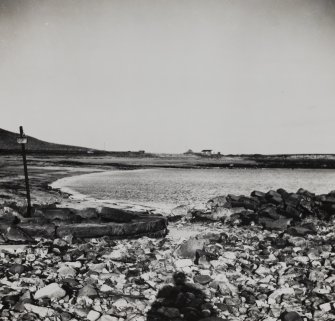 General view of remains of harbour.