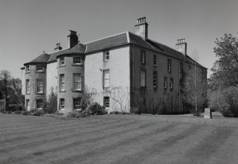 View from SE showing garden and east fronts.