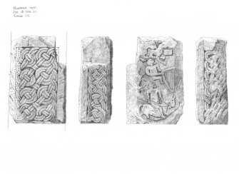 Kilwinning Cross; Pencil survey drawing of cross 