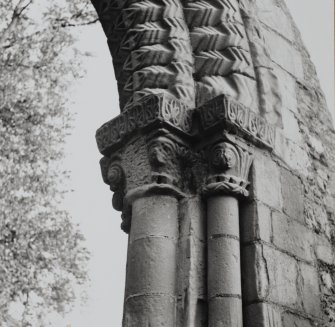 Detail of carving on archway.