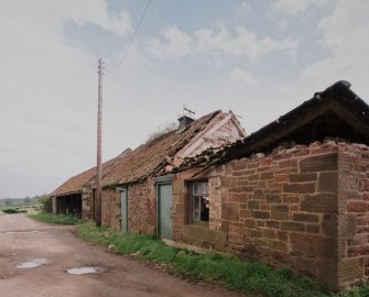 Dairy buildings and NE Range. View from W