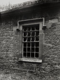Detail of hood moulded windows.