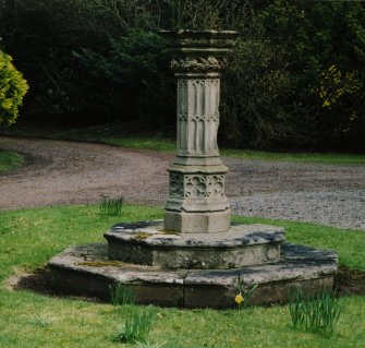 View of gothic sundial