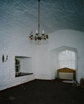 Interior. Ground floor vaulted  dining room