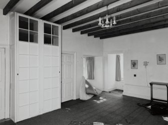 Interior. Second floor bedroom showing fitted cupboards