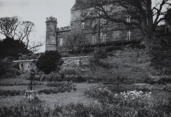 View of house and terraced garden from S.