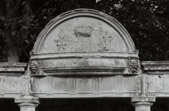 Summer house, detail of pediment