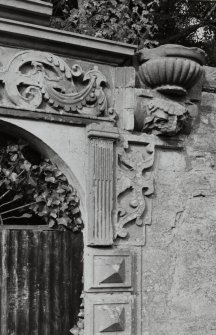 Detail of walled garden gateway