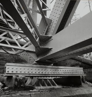 Detail of cast-iron main bearing.