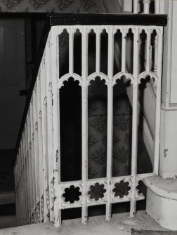 Interior.
Detail of staircase banister.