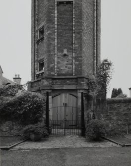 Detail of tower base and entrance