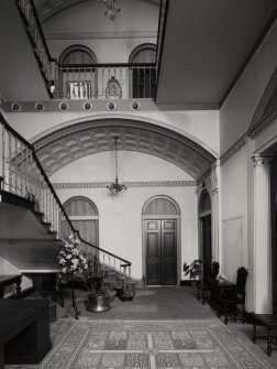 Interior.
View of stairwell from N, ground floor.