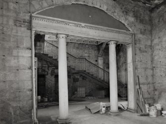 Interior.
View of entrance hall from W.