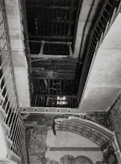 Interior.
View of staircase from below.