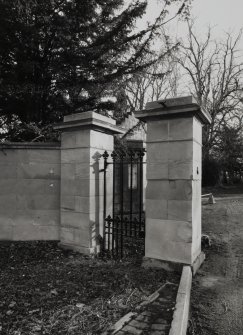 Detail of gate piers.