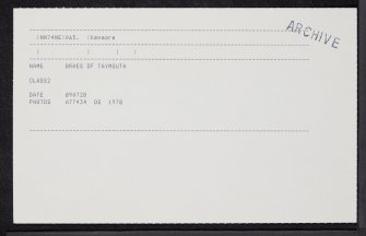 Braes Of Taymouth, NN74NE 65, Ordnance Survey index card, Recto