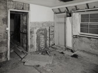Interior.
View from SE of first floor NE room.