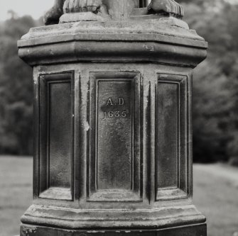 Detail of S sundial.