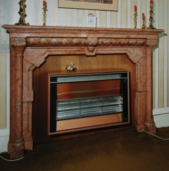 Interior.
Detail of boudoir fireplace, first floor.