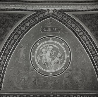 Interior.
Detail of drawing room ceiling, first floor.