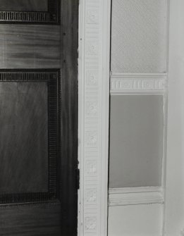 Interior.
Detail of door in principal's office, first floor.