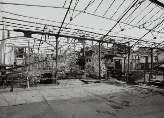 Newtongrange, Lady Victoria Colliery, Pithead Building (Tub Circuit, Tippler Section, Picking Tables)
Pithead area:  view from north west of central bays at upper decking level.  This area contained ploughs and conveyors which transferred coal to the picking tables.