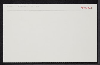 Greenloaning, NN80NW RR 9a, Ordnance Survey index card, page number 2, Recto