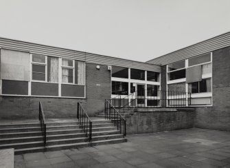View of main entrance from S.