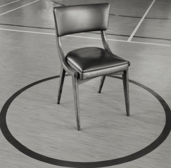 Interior.
Detail showing specimen chair.