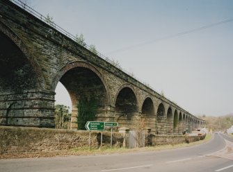 General view from E of NE side of viaduct