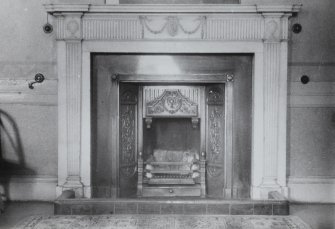 Cranston, Oxenfoord Castle, interior
View of Fireplace in Library
