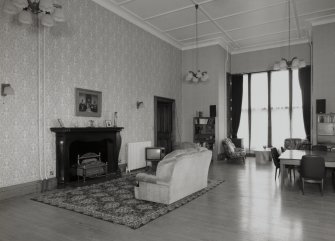 Interior.
View of former dining room showing original black marble fireplace.