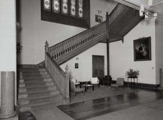 Interior.
View of main staircase from SE.
