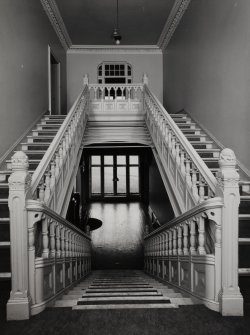 Interior.
View of staircase from S.