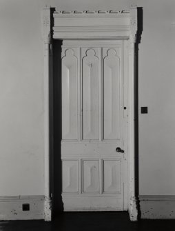 Interior.
Detail of doorway, staircase hall.