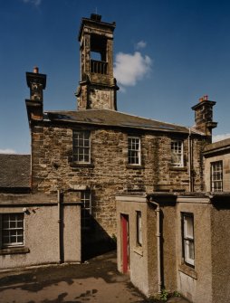 View of rear of central building from east